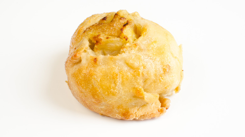 Knish on white background