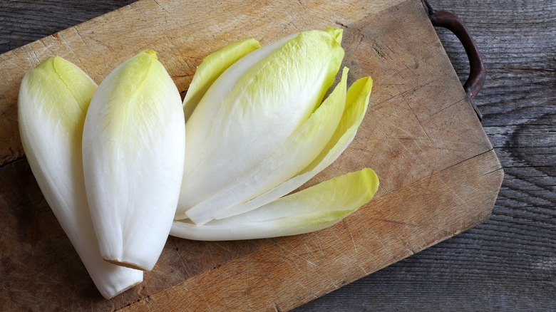 Endive on cutting board