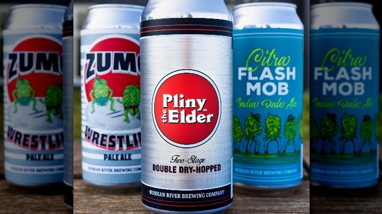 Russian River Brewing beer cans