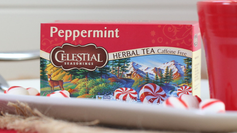 Peppermint tea box