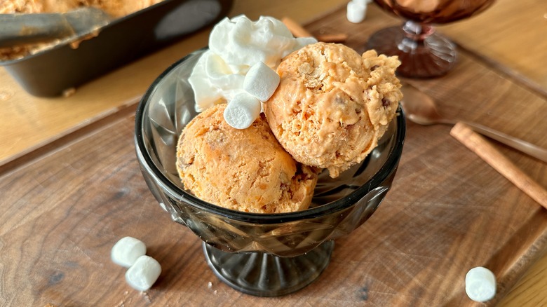 sweet potato marshmallow ice cream