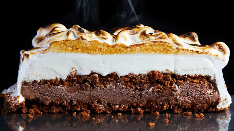 s'mores cake slice