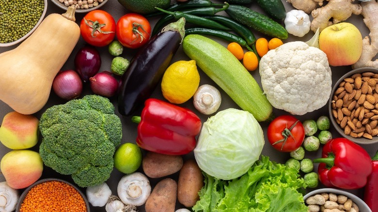 assorted vegetables on table