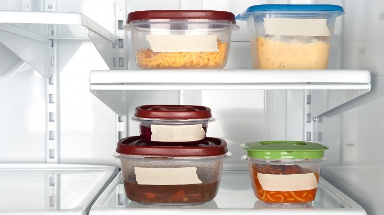 refrigerated food leftovers