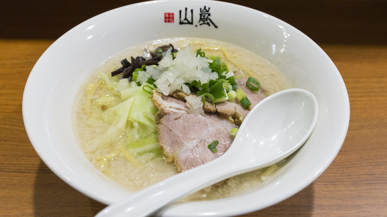 Cloudy ramen with toppings