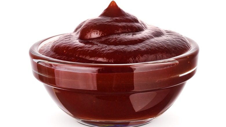 Barbecue sauce in dish