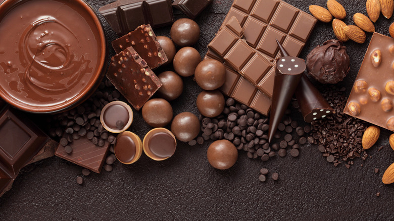 Variety of chocolate