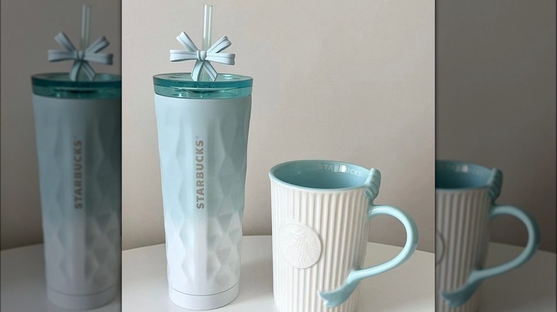 Starbucks ice blue ballet tumbler