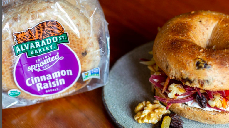 Alvarado Street Bakery sprouted bagel