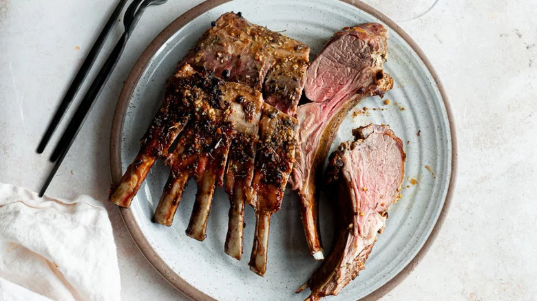 Mustard-Crusted Rack Of Lamb