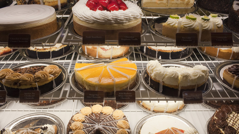 An array of cheesecakes