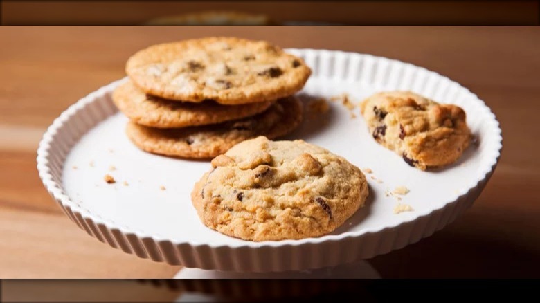 cookies on a white plate 