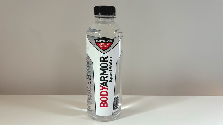 bodyarmor sportwater water bottle on table