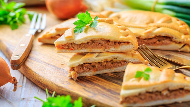 Empanada Gallega stack