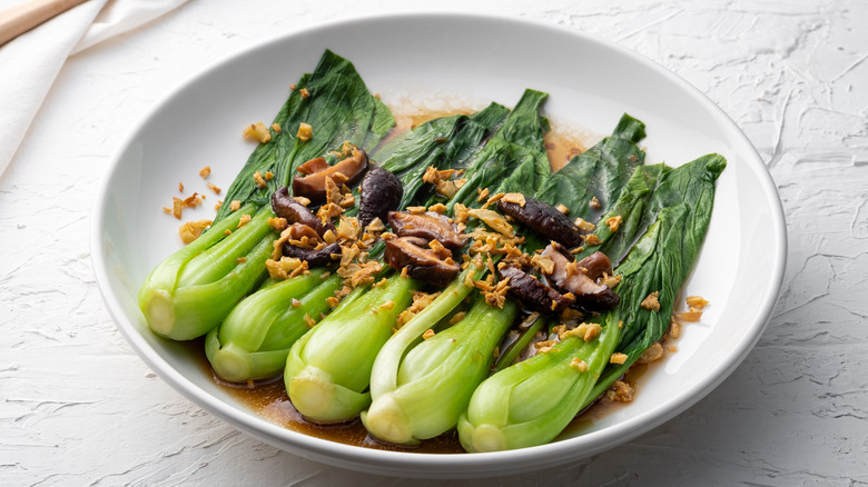 Bok choy in oyster sauce