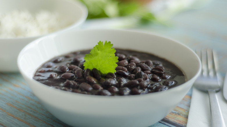 bowl of black beans