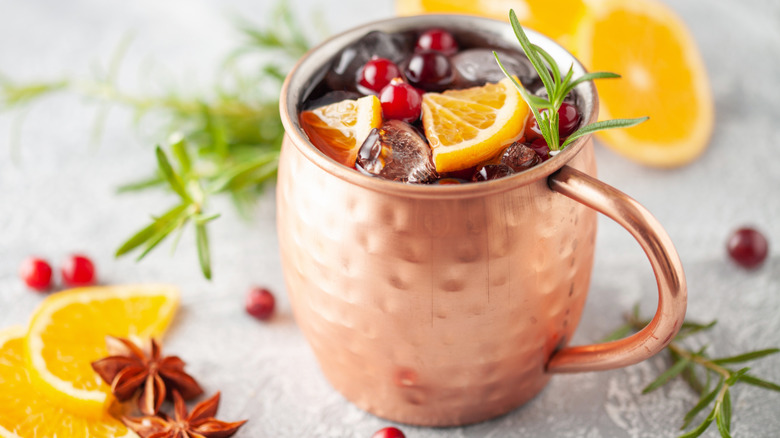 festive Moscow mule