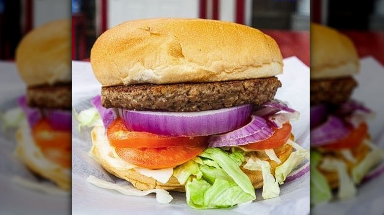 Old-fashioned burger from Lankford's