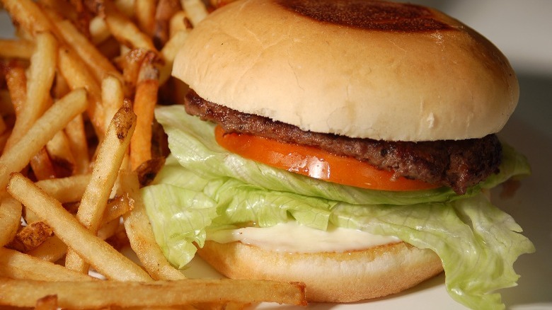 Tornado Burger and fries