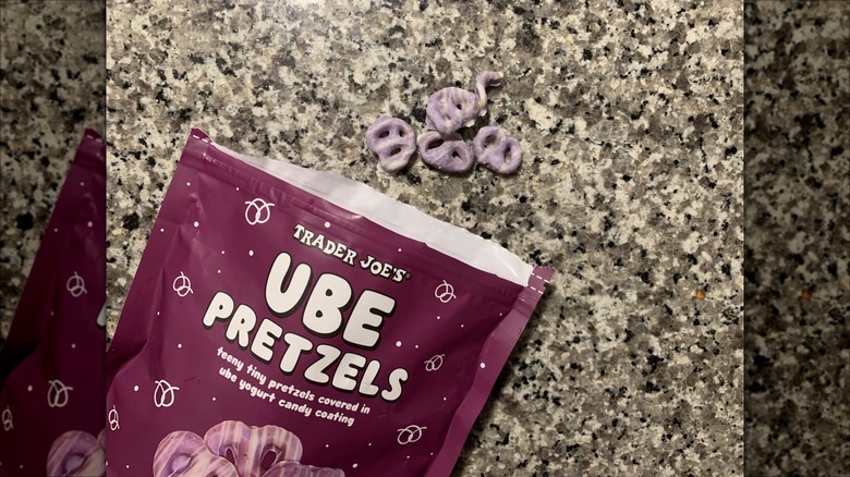 Trader Joe's ube pretzels snacks