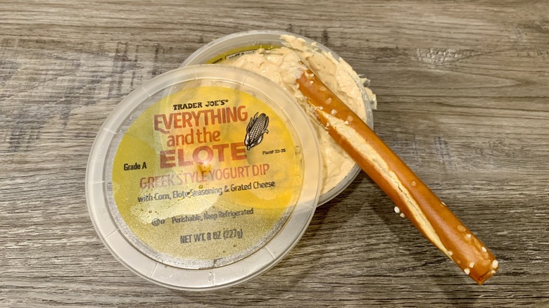 trader joe's everything elote dip