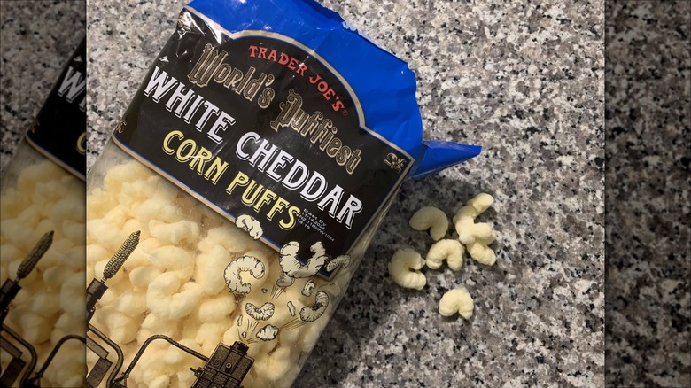 Trader Joe's cheddar corn puffs