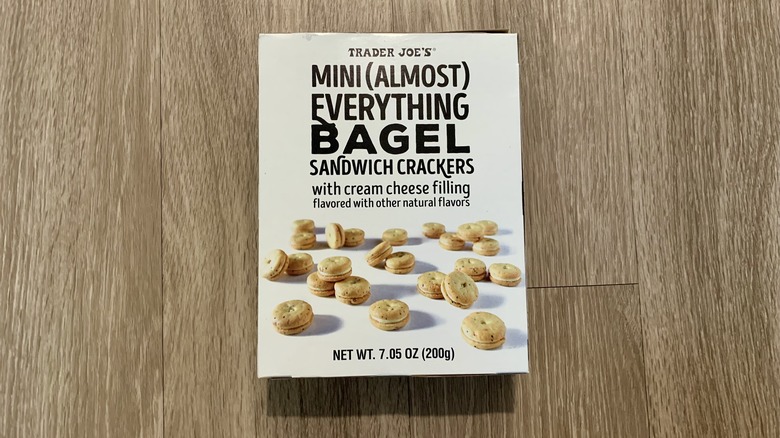 Everything bagel sandwich crackers