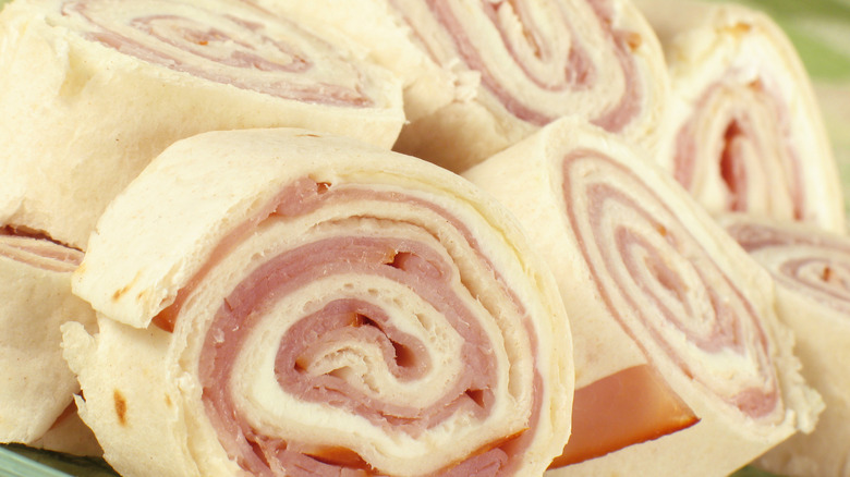 Ham and cream cheese pinwheels