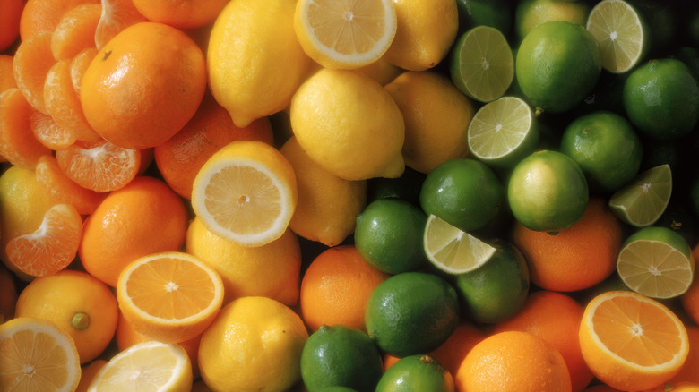 Lemons, limes, and oranges