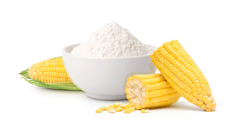 A bowl of cornstarch