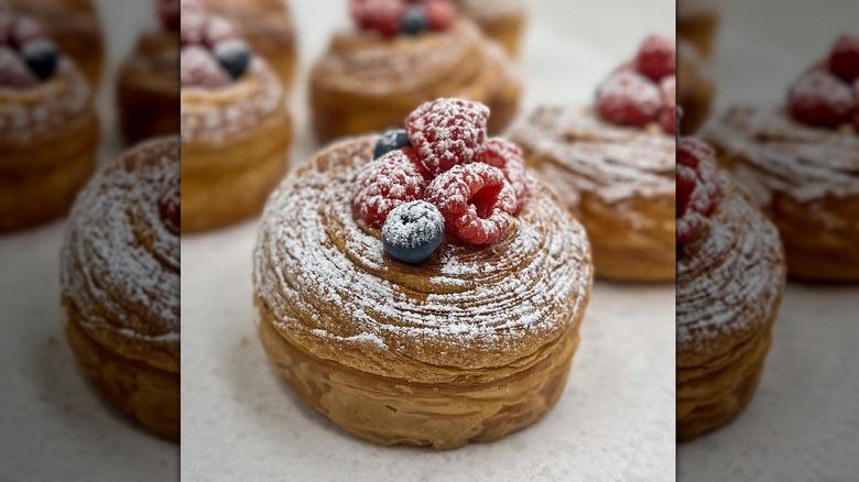 Croissant with mixed berry