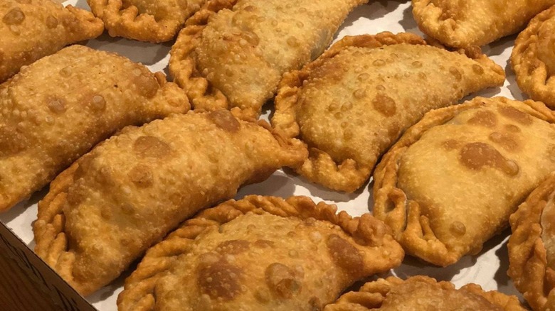 Rows of empanadas 