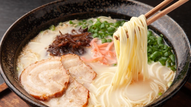 creamy pork ramen