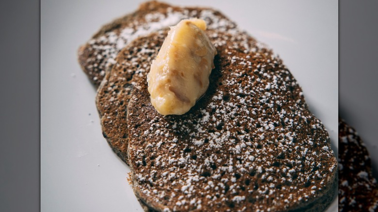 buckwheat pancakes with butter 