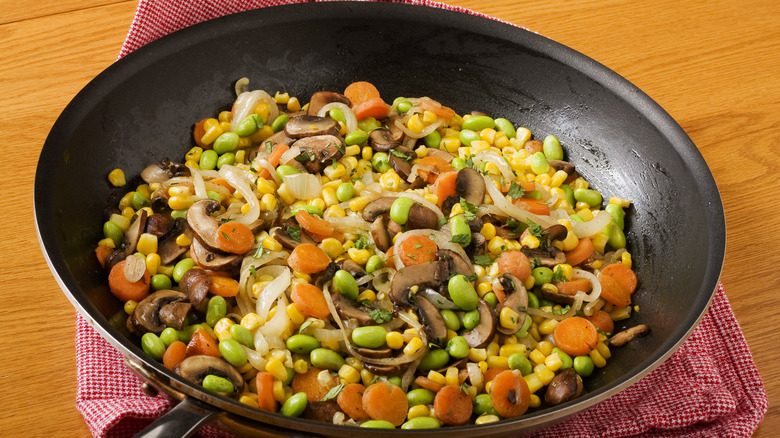 Succotash with mixed veggies