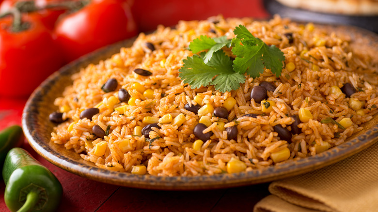 Spanish rice with corn