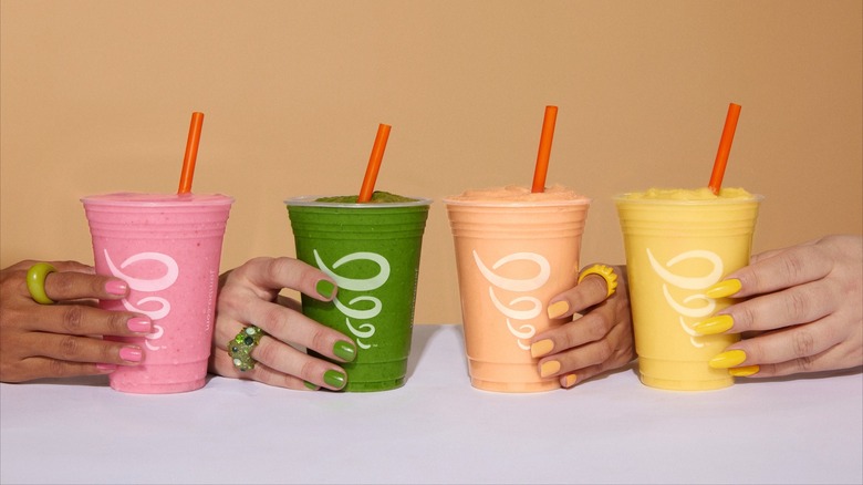 colorful Jamba smoothies