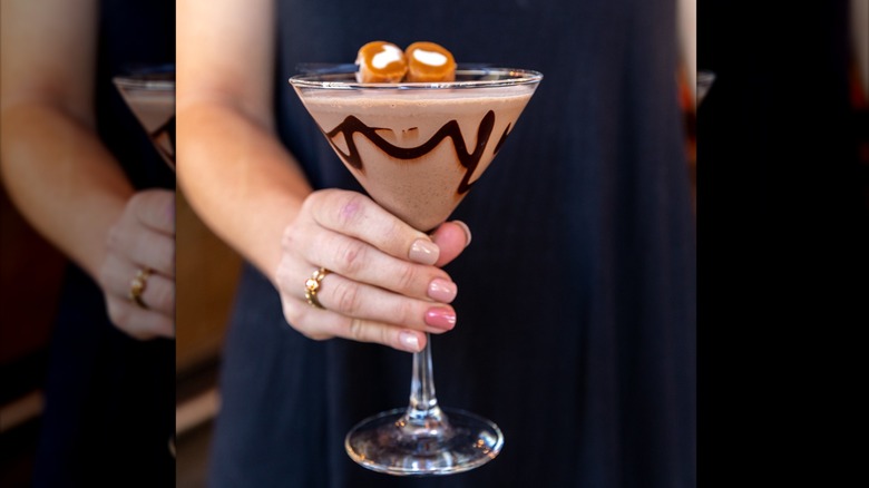 salted caramel and chocolate cocktail