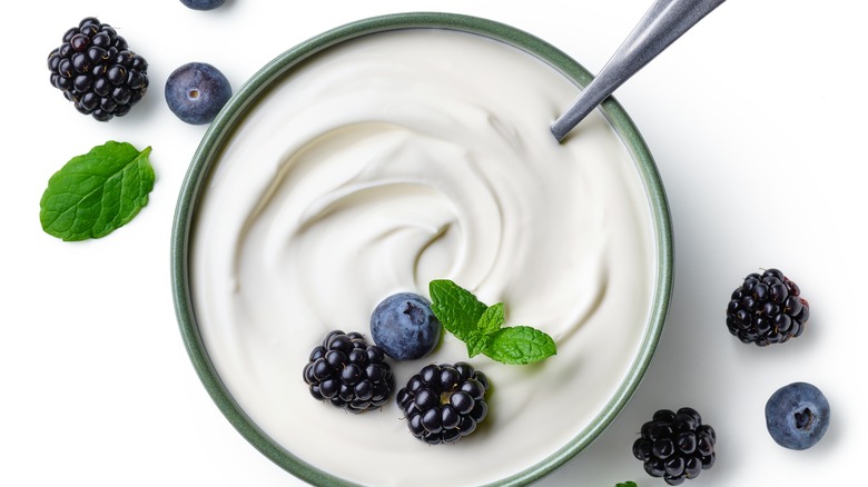 Greek yogurt and berries