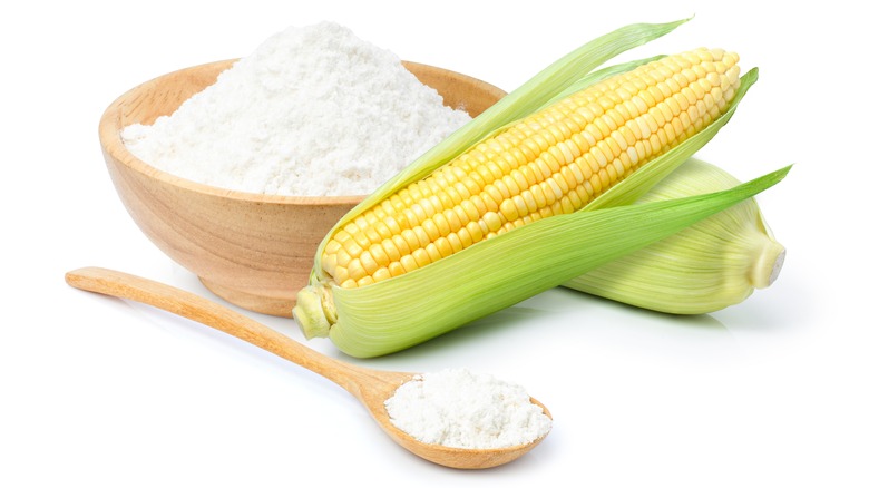 A bowl of corn starch