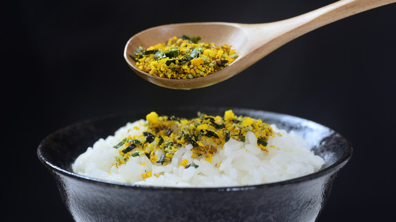 Furikake on top of rice