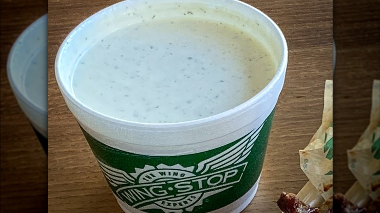 Wingstop Ranch container