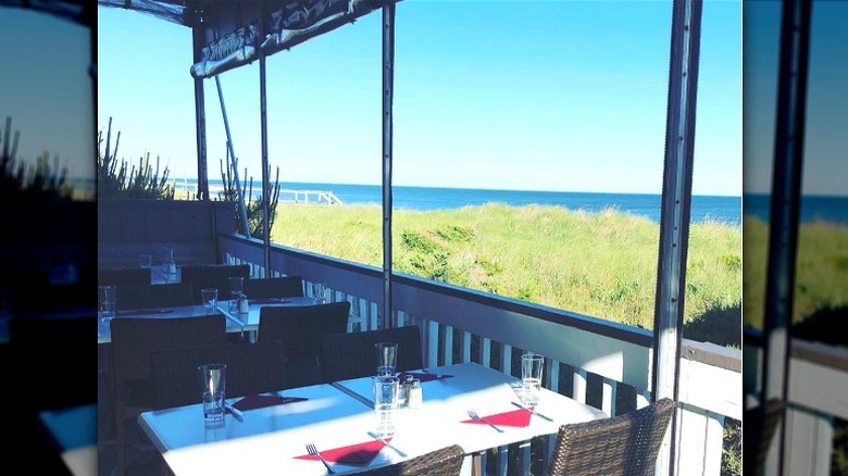 Patio seating at Sand Castle