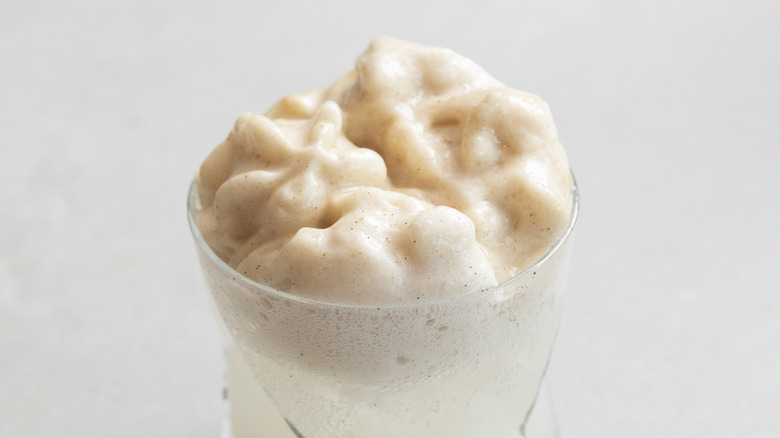 cream soda with mushroom foam 