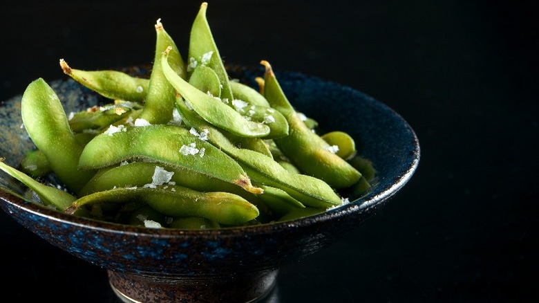 Edamame with sea salt