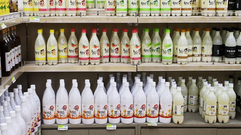 bottles of makgeolli