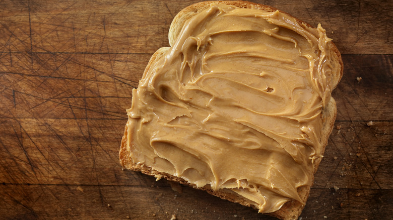 Peanut butter on bread