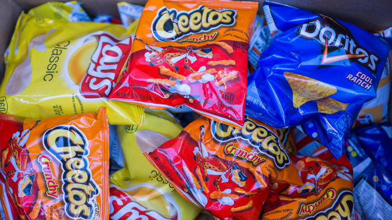 Frito-Lays chips in cabinet