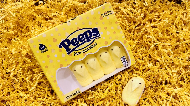 Yellow Peeps marshmallows