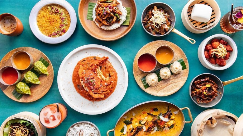 An array of Indo-Chinese dishes 